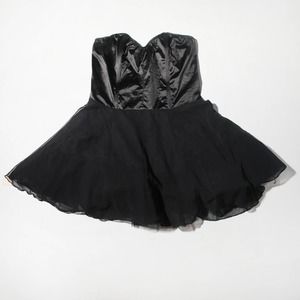 SEXY WITCH MINI STRAPLESS DRESS